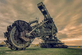 Abandoned Heavy Industrial Machinery